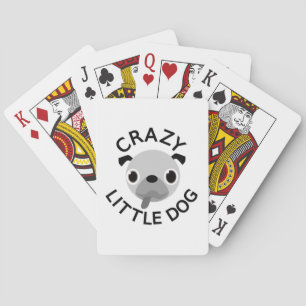 Pug Crazy Little Dog Playing Cards
