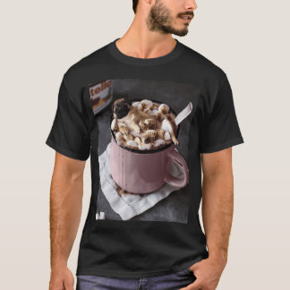 Pug cute drink marshmallow T-Shirt