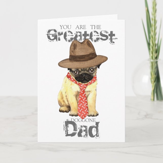 Pug Dad Card (Front)