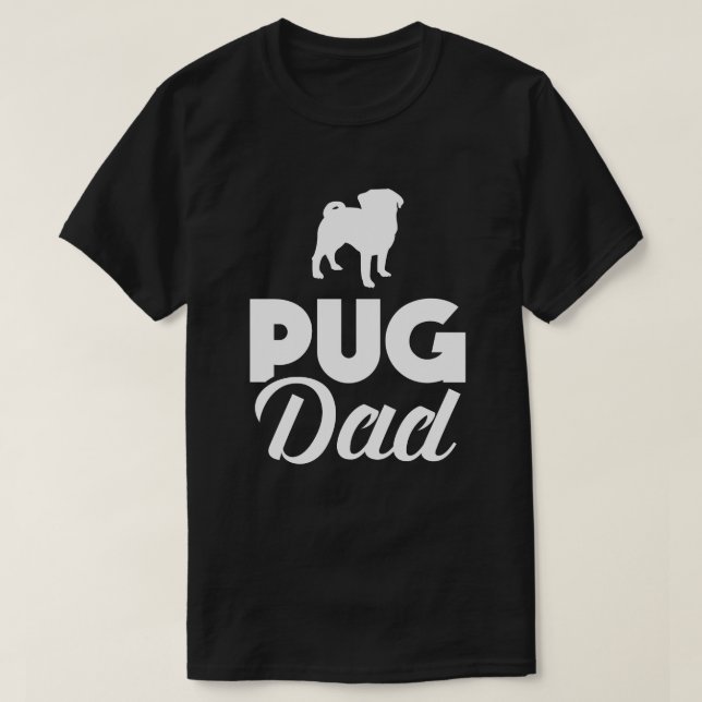 Pug Dad Funny Mops T-Shirt (Design Front)