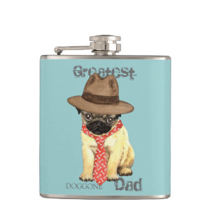 Pug Dad Hip Flask