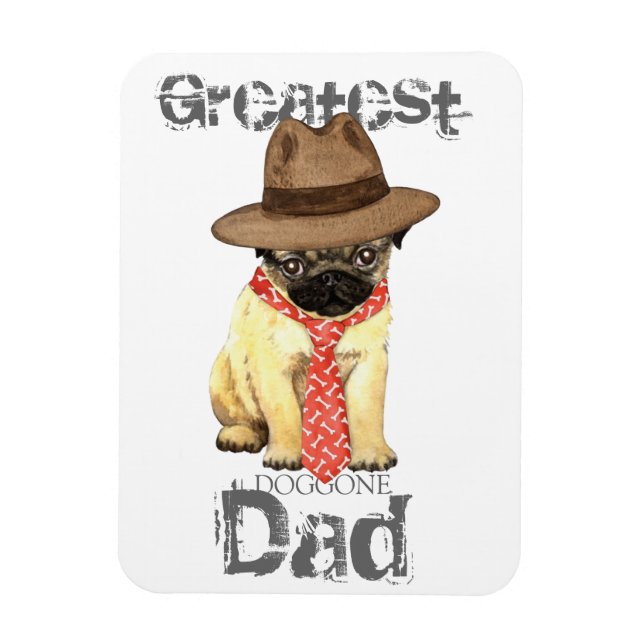 Pug Dad Magnet (Vertical)