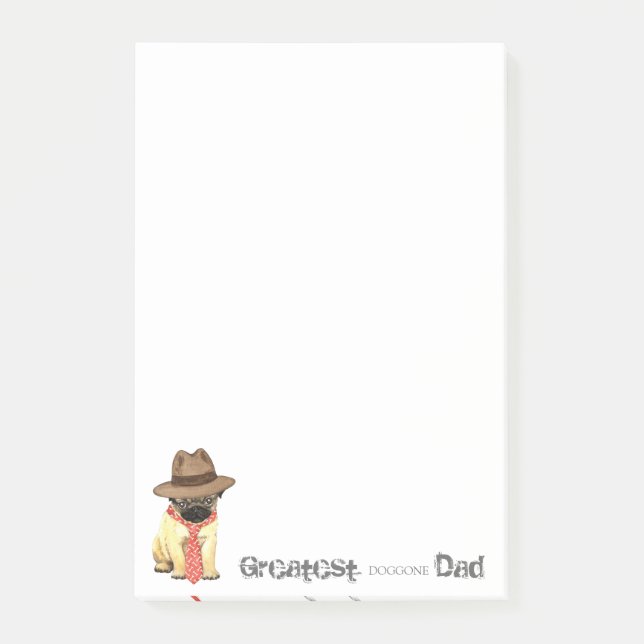 Pug Dad Post-it Notes (Front)
