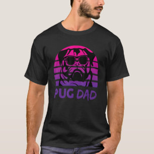 Pug Dad Retro 80s Pug Dog T-Shirt