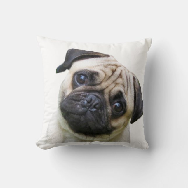 "Pug" design throw pillows (Front)