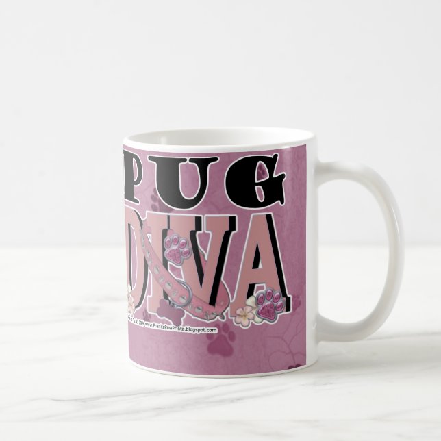 Pug DIVA Coffee Mug (Right)