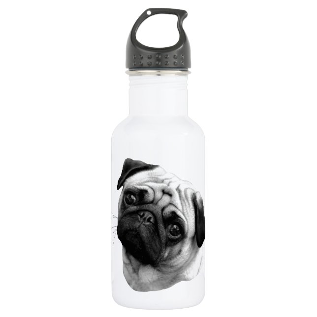 Pug Dog 532 Ml Water Bottle (Front)