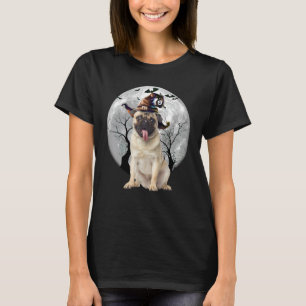 Pug Dog And Moon Halloween Costume Dog T-Shirt