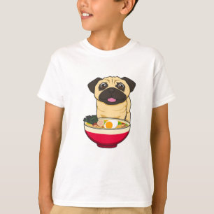 Pug Dog and Ramen T-Shirt