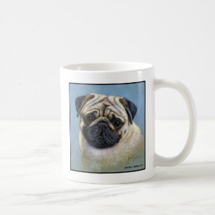 Pug Dog Art by Glenda S. Harlan Coffee Mug