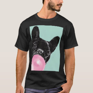Pug Dog Art Pugs puppy funny cute dogs with bubble T-Shirt