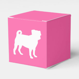 Pug Dog Baby Shower Pink Puppy Girl Favor Box