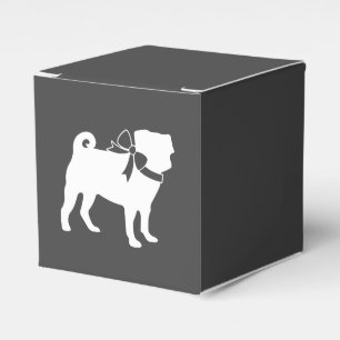 Pug Dog Baby Shower Theme Puppy Gender Neutral Favor Box