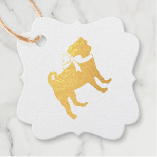 Pug Dog Baby Shower Theme Puppy Gender Neutral Favour Tags