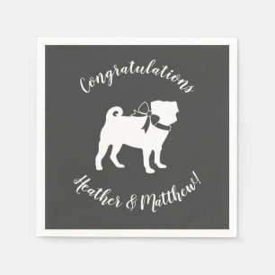 Pug Dog Baby Shower Theme Puppy Gender Neutral Napkin