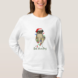 Pug Dog Bah Humpug Funny Christmas T-Shirt