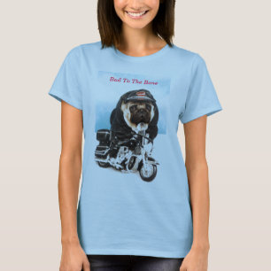 Pug Dog Biker T Shirt