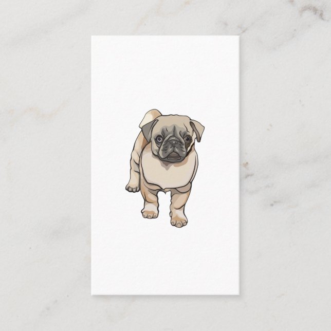 Pug Dog Business Cards (Front)