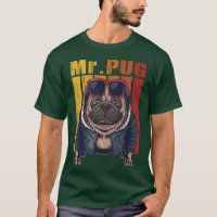 pug dog cool vector illustration 