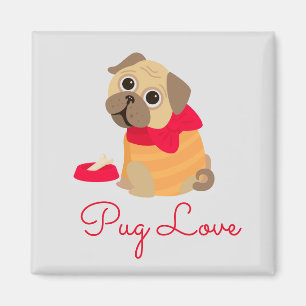 Pug dog Cute pug animal lover Magnet