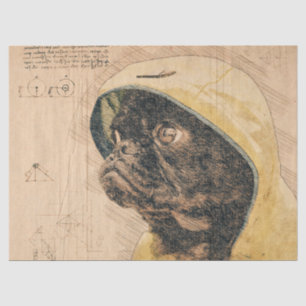 Pug Dog Decoupage Tissue Paper