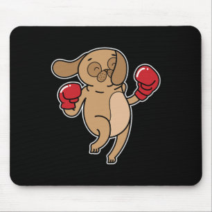 Pug Dog Does Boxing  Mouse Pad