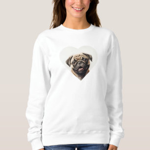 Pug Dog Dog Lover Best Dog Mom Ever Wifey gift Sweatshirt