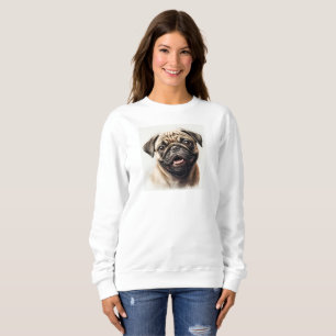 Pug Dog Dog Lover Best Dog Mom Ever Wifey gift Sweatshirt