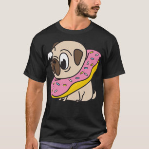 Pug Dog Doughnut boys birthday birthday T-Shirt