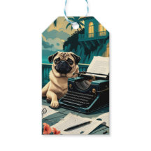 Pug Dog gentleman vintage