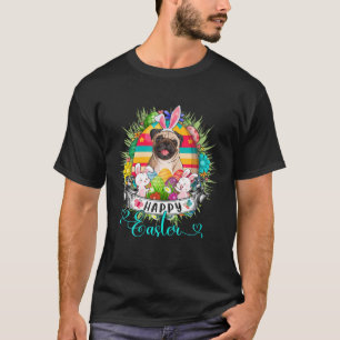 Pug Dog In Easter Basket Cute Bunnies Happy Easter T-Shirt