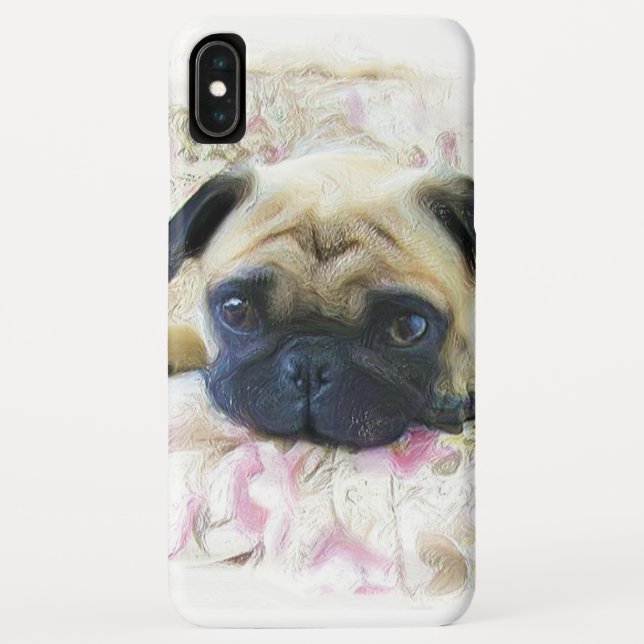 Pug dog iPhone Xs Max case (Back)