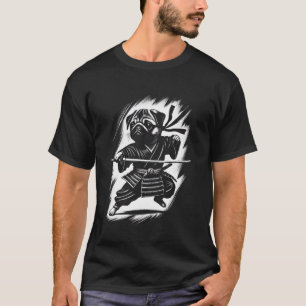 Pug Dog Japanese Samurai Warrior Ninja Japan Mom D T-Shirt