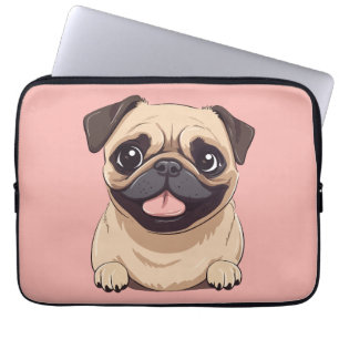 Pug dog laptop sleeve