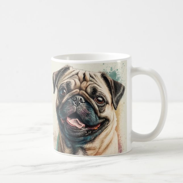 Pug dog lover mug dog mom mug (Right)