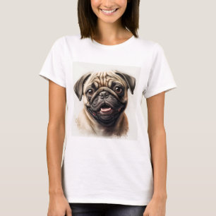 Pug dog lover T-shirt dog mom T-shirt