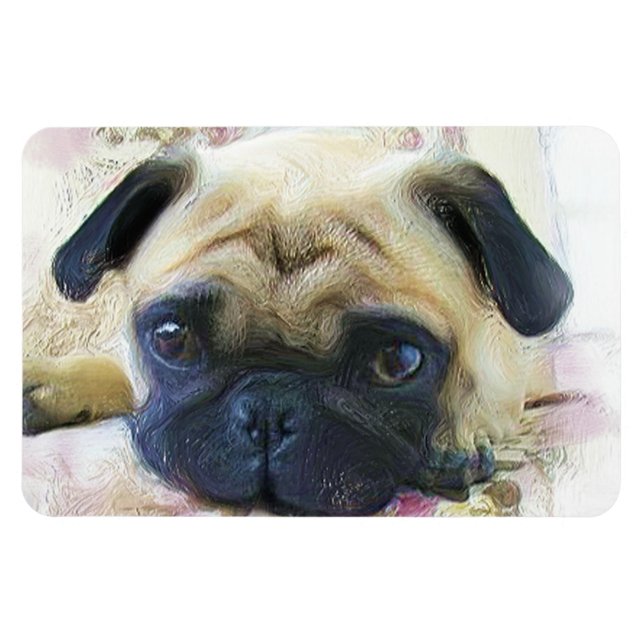 Pug dog magnet (Horizontal)