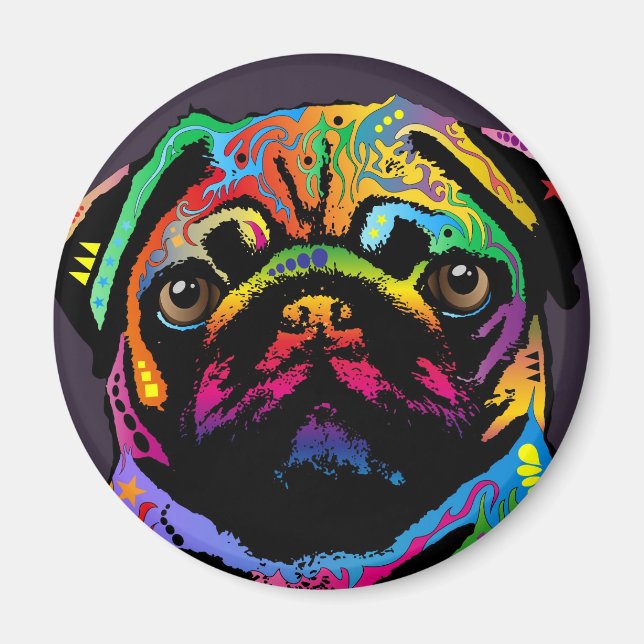 Pug Dog Magnet (Front)