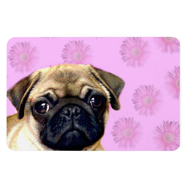 Pug dog magnet (Horizontal)