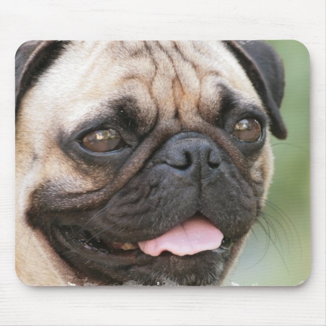 Pug Dog Mouse Pad (Front)
