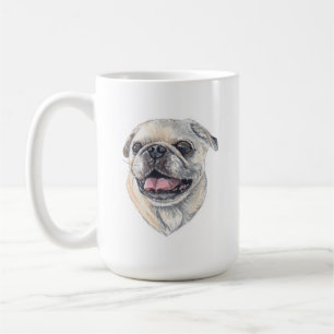 Pug Dog Mug 15 oz
