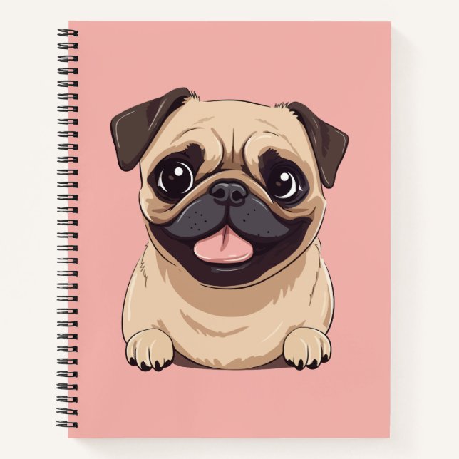 Pug dog notebook (Front)