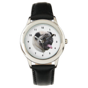 Pug dog pet photo portrait watch