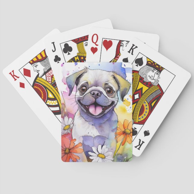Pug Dog Playing Cards (Back)