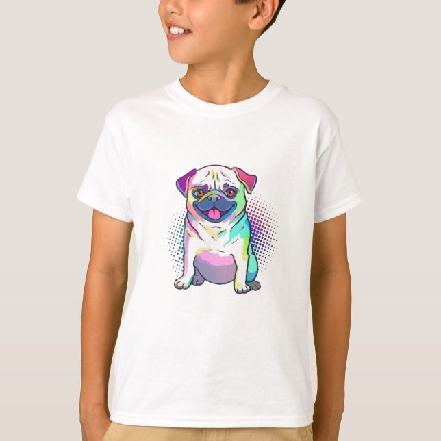 Pug Dog Pop Amazing T-Shirt (Front)