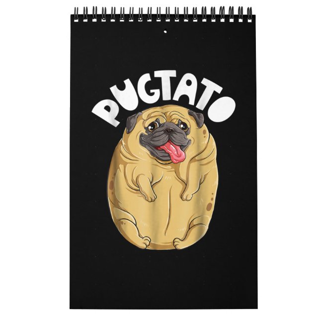 Pug Dog Pugtato Calendar (Cover)