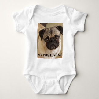 PUG DOG PUP BABY BODYSUIT