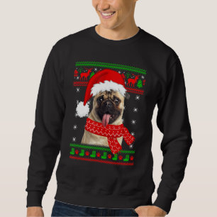 Pug Dog Puppy Dog  Ugly Christmas Sweater Family
