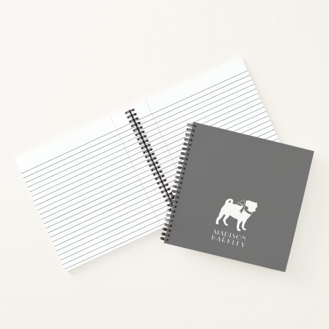 Pug Dog Puppy Notebook (Inside)