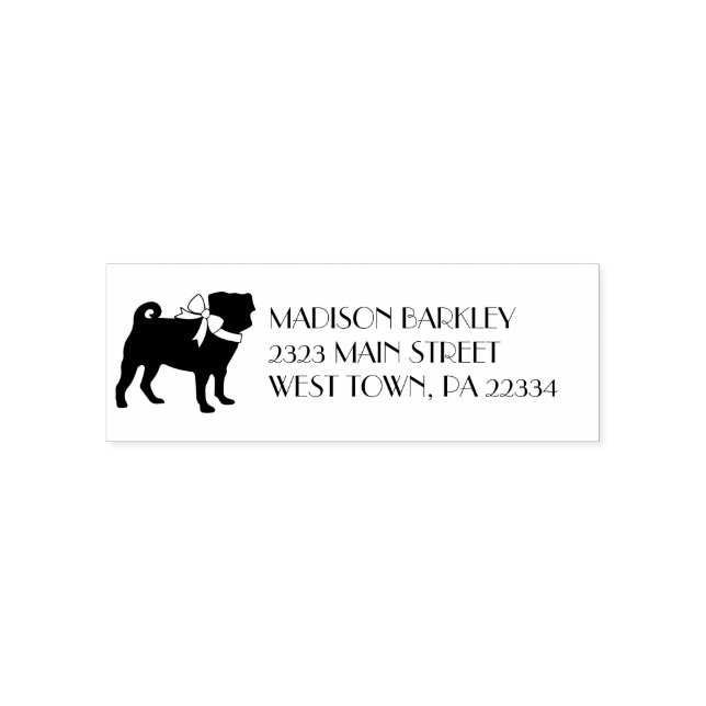 Pug Dog Puppy Self-inking Stamp (Design)